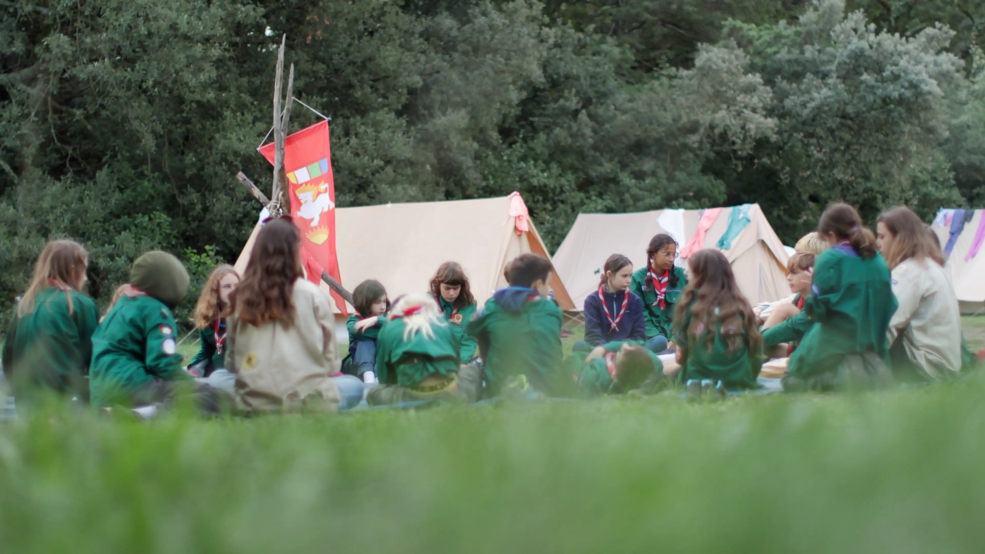Weekend campé sous tente - Scouts EDLN Caen Normandie